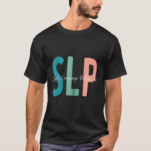 言語病理学音声セラピーSLP Zip Tシャツ (正面)