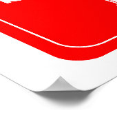 言語病理学食べ物を与え者を避ける ポスター (角)