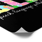 言語病理学SlpイースタースピーチTherap ポスター (角)