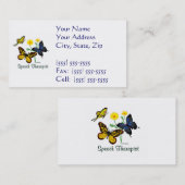 言語療法士の蝶 名刺 (正面/裏面)