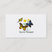 言語療法士の蝶 名刺 (裏面)