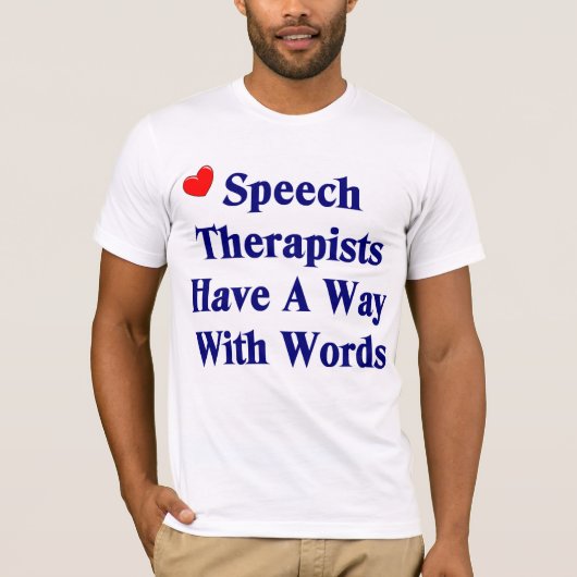 言語療法士のTシャツ Tシャツ (正面)