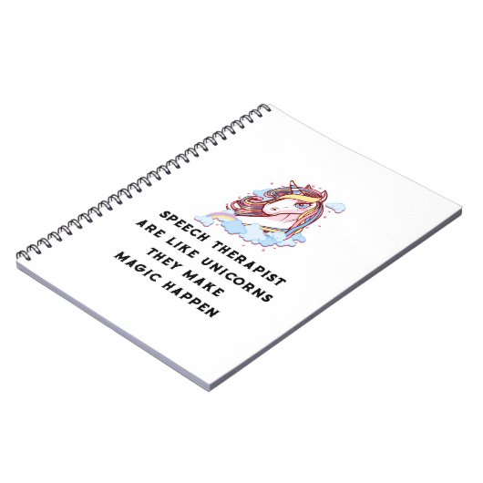 言語療法士はユニコーンの言語聴覚療法のようです ノートブック (左側)