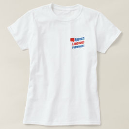 言語療法士 コミュニケーション吹き出し Tシャツ