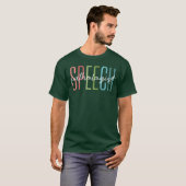 言語療法士 スピーチセラピスト S Tシャツ (正面フル)