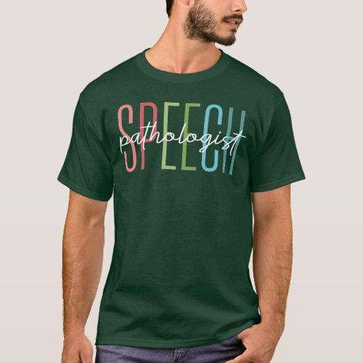 言語療法士 スピーチセラピスト S Tシャツ (正面)