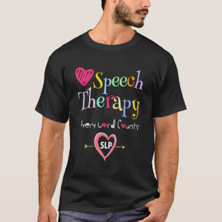 言語療法士 スピーチセラピスト Tシャツ
