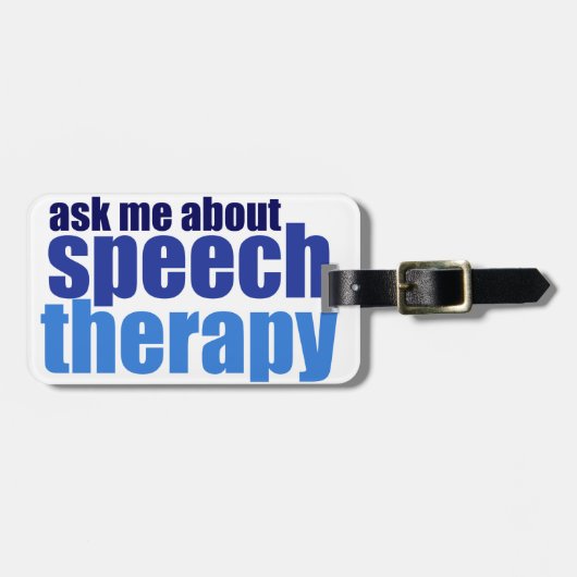 言語療法士 ラゲッジタグ (正面横)