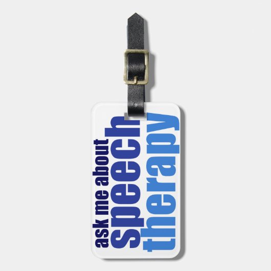 言語療法士 ラゲッジタグ (正面縦)