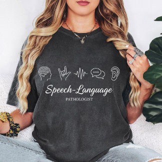 言語療法士 脳波 チャット 耳 デ Tシャツ