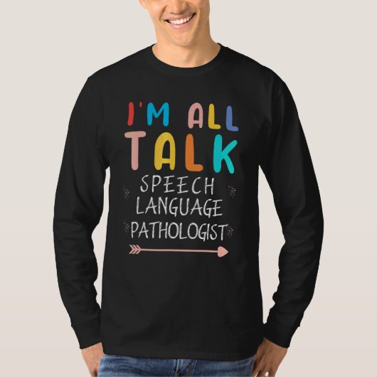 言語療法教師 言語病理士 Tシャツ (正面)