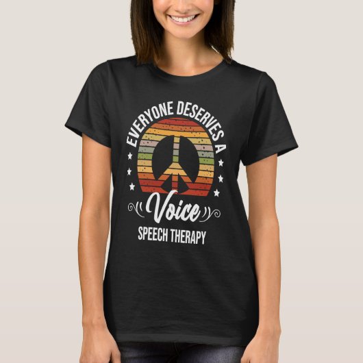 言語療法 言語聴覚士 Tシャツ (正面)