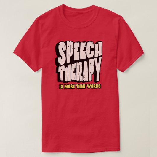 言語療法 | 言語聴覚士 Tシャツ (デザイン正面)