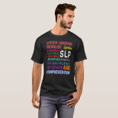 言語療法 音声言語療法 自閉症啓発 Tシャツ (正面フル)