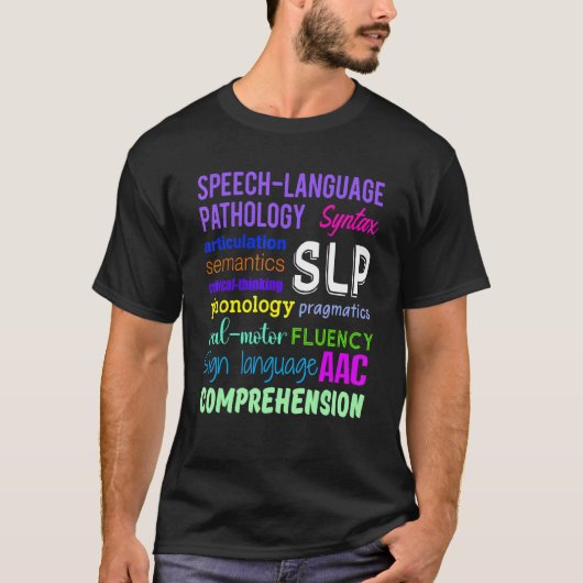 言語療法 音声言語療法 自閉症 啓発グッズ Tシャツ (正面)