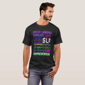 言語療法 音声言語療法 自閉症 啓発グッズ Tシャツ (正面フル)