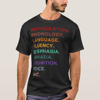言語聴覚士の業務範囲 Tシャツ