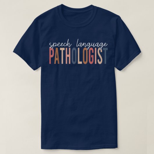 言語聴覚士 SLP 言語療法士 Tシャツ (デザイン正面)