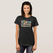 言語聴覚士 SLP 言語療法 パット Tシャツ (正面フル)