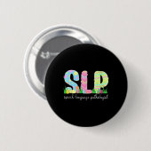言語聴覚病理学 SLP イースター言語療法 缶バッジ (正面&裏面)