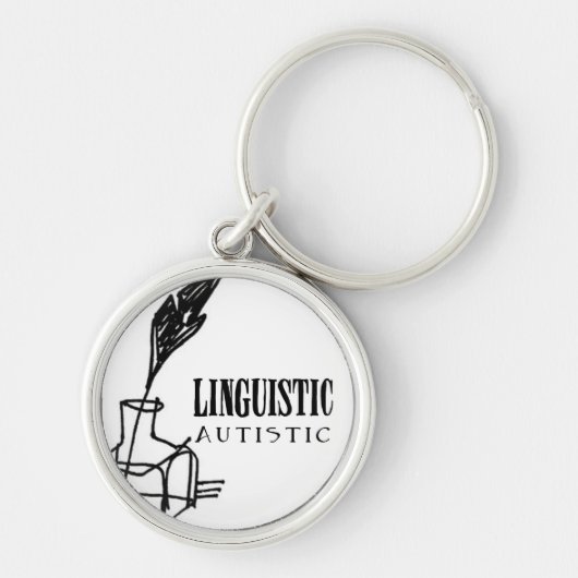 言語自閉症のKeychain キーホルダー (正面)