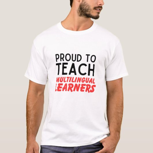 言語誇りを持ったの多言語学者に対する手順 Tシャツ (正面)