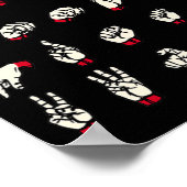 言語 – アルファベットAからZ Aslろう認識度 ポスター (角)