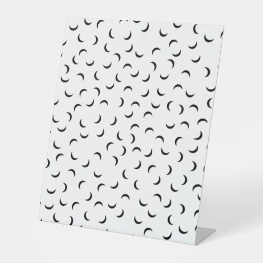 言語,カーボングレーのペデスタル記号 台座サイン (正面)