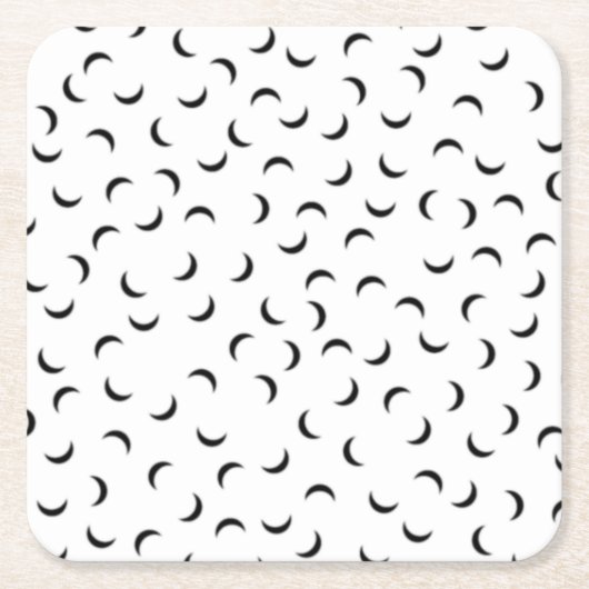 言語，カーボングレー紙コースター スクエアペーパーコースター (正面)