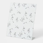 言語,ダブグレーのペデスタルサイン 台座サイン (正面)