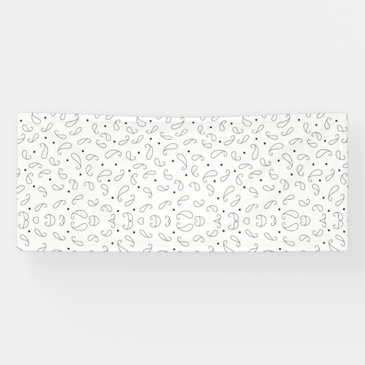 言語、ダークグレーのバナー 横断幕 (横)