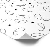 言語、ダークグレー ポスター (角)