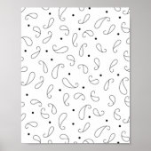 言語、ダークグレー ポスター (正面)