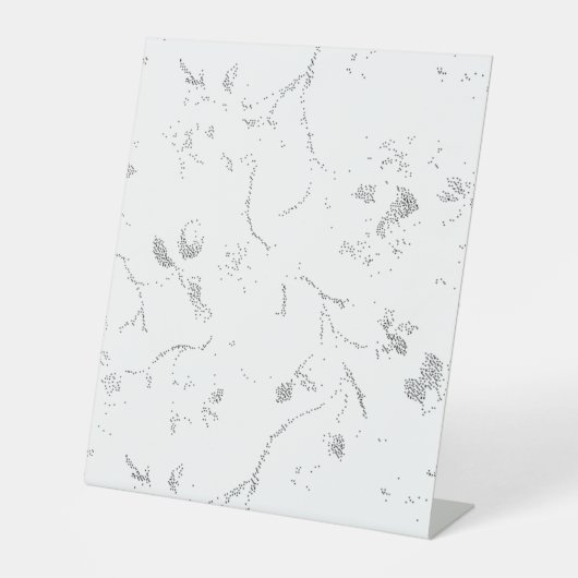 言語、灰色の雲のペデスタル記号 台座サイン (正面)