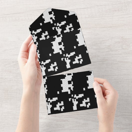 言語、砂漠嵐 オールインワン招待状 (貼ってはがせる)