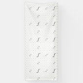 言語、緑の白いバナー 横断幕 (縦)