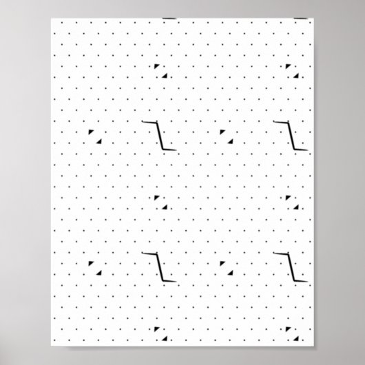 言語、緑の白いペデスタル記号 ポスター (正面)