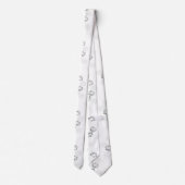 言語、雪のドリフト ネクタイ (裏面)