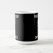 言論の取り消し抗議の声明 コーヒーマグカップ (中央)