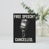 言論の取り消し抗議の声明 シーズンポストカード (スタンド正面)