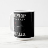 言論の自由が奪われた抗議 コーヒーマグカップ (正面左)