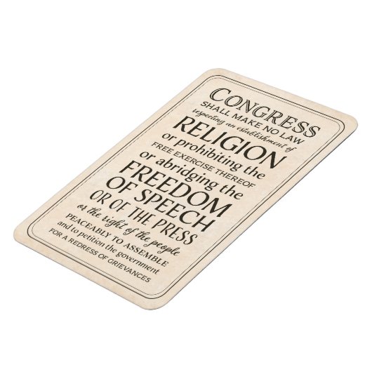 言論の自由と宗教 マグネット (左側)