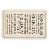 言論の自由と宗教 マグネット (横)