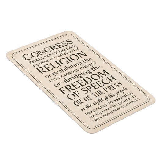 言論の自由と宗教 マグネット (右側)