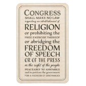 言論の自由と宗教 マグネット (縦)
