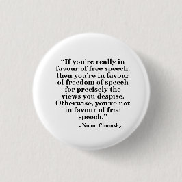 言論の自由のバッジ-引用文30 缶バッジ