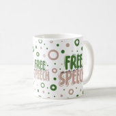 言論の自由は人権です コーヒーマグカップ (正面右)