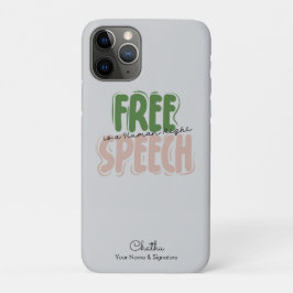 言論の自由は人権です iPhone 11 PROケース