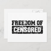 言論の自由は正確ではないかもしれない ポストカード (正面/裏面)
