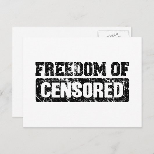 言論の自由は正確ではないかもしれない ポストカード (正面/裏面)